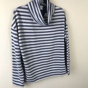 J. Crew Boxy Striped Cowl Neck Top Size XS